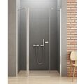 NEW TRENDY NEW SOLEO PLUS DRZWI PRYSZNICOWE WNĘKOWE. SZKŁO CZYSTE 6MM 130X195 (D-0173A) 