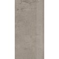 PARADYŻ PURE ART DARK GREY STOPNICA PRASOWANA MAT GRES REKTYFIKOWANY 29.8X59.8X0.8 