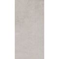 PARADYŻ PURE ART GREY STOPNICA PRASOWANA MAT GRES REKTYFIKOWANY 29.8X59.8X0.8 