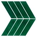 DUNIN ROYAL CHEVRON VERT MOZAIKA 31.8X22.4 