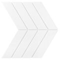DUNIN ROYAL CHEVRON WHITE MATT MOZAIKA CERAMICZNA 31.8X22.4 