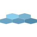 RIBESALBES SAILING HEX BLUE GLOSS PŁYTKA ŚCIENNA 10X20 