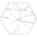 RIBESALBES SHAPED MARBLE HEX CARRARA MATT GRES 15X17.3 