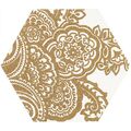 PARADYŻ SHINY LINES GOLD B HEKSAGON DEKOR 17.1X19.8 