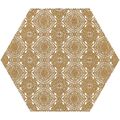 PARADYŻ SHINY LINES GOLD E HEKSAGON DEKOR 17.1X19.8 