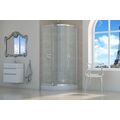 SEA-HORSE STYLIO KABINA PÓŁOKRĄGŁA JEDNOSKRZYDŁOWA 90X90X190 CHROM SZKŁO TRANSPARENTNE (BK502RT+) 
