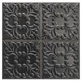 REALONDA TIN TILE BLACK PŁYTKA ŚCIENNA 44X44 