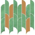 TUBĄDZIN TISSUE GREEN MOZAIKA 27.2X29.8 