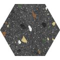 KEROS CERAMIKA TRITATO NEGRO HEXA GRES 23X27 