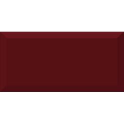Absolut Keramika, Monocolor Biselado 10x20, ABSOLUT KERAMIKA BISELADO BURDEOS BRILLO PŁYTKA ŚCIENNA 10X20 