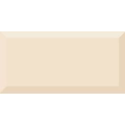 Absolut Keramika, Monocolor Biselado 10x20, ABSOLUT KERAMIKA BISELADO CREMA BRILLO PŁYTKA ŚCIENNA 10X20 