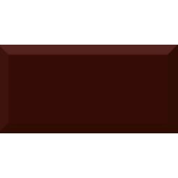 Absolut Keramika, Monocolor Biselado 10x20, ABSOLUT KERAMIKA BISELADO MARRON BRILLO PŁYTKA ŚCIENNA 10X20 