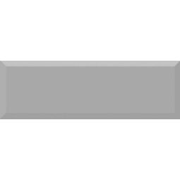 Absolut Keramika, Monocolor Biselado 10x30, ABSOLUT KERAMIKA BISELADO PLATA BRILLO PŁYTKA ŚCIENNA 10X30 