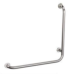 Andex, Bez Barier, ANDEX BEZ BARIER UCHWYT KĄTOWY LEWY 60X60 STAL NIERDZEWNA INOX (824/L/CC) 