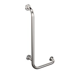 Andex, Bez Barier, ANDEX BEZ BARIER UCHWYT KĄTOWY PRAWY 60X30 STAL NIERDZEWNA INOX (823/P/CC) 