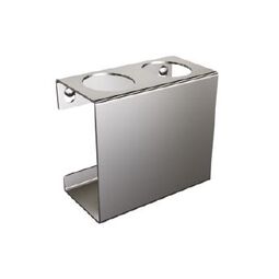 Andex, Technic, ANDEX TECHNIC UCHWYT NA DWIE SZCZOTECZKI ELEKTRYCZNE STAL NIERDZEWNA POLEROWANA (335/SG) 