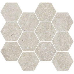 Aparici, Lithops, APARICI LITHOPS IVORY NATURAL HEXAGONAL MOZAIKA 28X30 