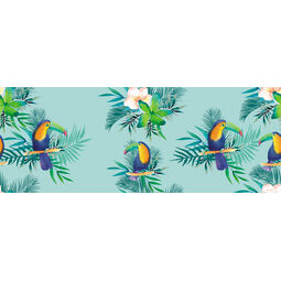 Aparici, Markham, APARICI MARKHAM NATURE BLUE DEKOR 44.63X119.3 