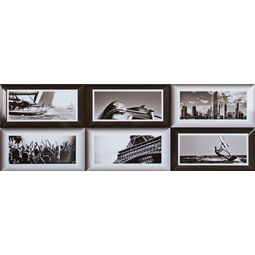 Aparici, Metro, APARICI METRO BLACK B DEKOR 20X59.2 