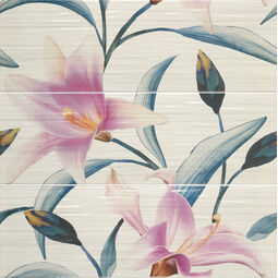 Ape Ceramica, Funny, APE CERAMICA ADRIANA TURQUESA/PURPURA SET(3) DEKOR 20X60 