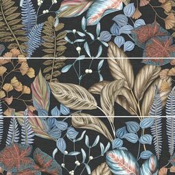 Ape Ceramica, Silk, APE CERAMICA ABC BIBA GRAPHITE SET(3) DEKOR 40X120 