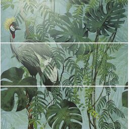 Ape Ceramica, Silk, APE CERAMICA ABC VIRNIA TURQUOISE SET(3) DEKOR 40X120 