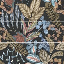 Ape Ceramica, Silk, APE CERAMICA DEF BIBA GRAPHITE SET(3) DEKOR 40X120 