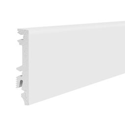 Barlinek, Listwy, BARLINEK LISTWA PRZYPODŁOGOWA PCV S80 BIAŁA RAL 9003 220X7.7X1.34 (S8029551A) 