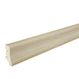 Barlinek, Listwy, BARLINEK LISTWA PRZYPODŁOGOWA P10 DĄB LAKIER BIAŁY 220X4X2 (P1001031A) 