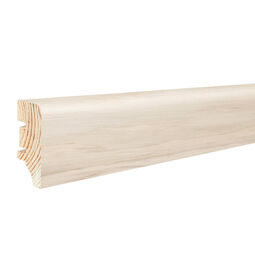 Barlinek, Listwy, BARLINEK LISTWA PRZYPODŁOGOWA P4P DĄB LAKIER BIAŁY 220X4X1.55 (P4P01032A) 