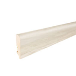 Barlinek, Listwy, BARLINEK LISTWA PRZYPODŁOGOWA P50 JESION LAKIER BIAŁY 220X6X1.6 (P5002031A) 