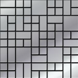 Bianca, Concrete, BIANCA PLATINUM GLASS MOZAIKA 25X25 