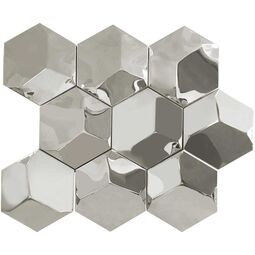 Bianca, Hexagon, BIANCA INOX 3D MOZAIKA 25X31 