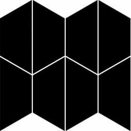 Bianca, Prestige, BIANCA PRESTIGE BLACK GLASS MOZAIKA 25.8X25.8 