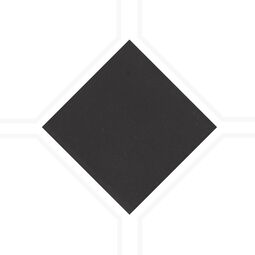 Carmen Ceramic Art, Eight, CARMEN CERAMIC ART FOUR BLACK TACO 3.8X3.8 