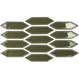 Carmen Ceramic Art, Hamptons, CARMEN CERAMIC ART GIN VICTORIAN GREEN PŁYTKA ŚCIENNA 5X18 