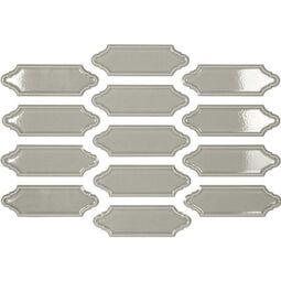 Carmen Ceramic Art, Hamptons, CARMEN CERAMIC ART MECOX SMOKE CRACKLED PŁYTKA ŚCIENNA 5X15 