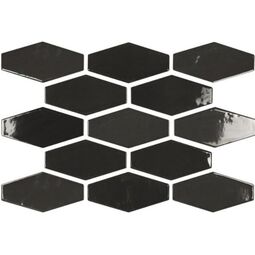 Carmen Ceramic Art, Harlequin, CARMEN CERAMIC ART HARLEQUIN GRAPHITE PŁYTKA ŚCIENNA 10X20 