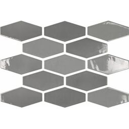 Carmen Ceramic Art, Harlequin, CARMEN CERAMIC ART HARLEQUIN GREY PŁYTKA ŚCIENNA 10X20 