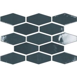 Carmen Ceramic Art, Harlequin, CARMEN CERAMIC ART HARLEQUIN NAVY PŁYTKA ŚCIENNA 10X20 