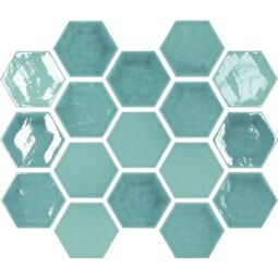 Carmen Ceramic Art, Memories, CARMEN CERAMIC ART DAWN ACQUA CRACKLED PŁYTKA ŚCIENNA 12X13.8 