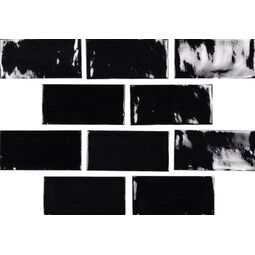 Carmen Ceramic Art, Memories, CARMEN CERAMIC ART MOMENTS NIGHT CRACKLED PŁYTKA ŚCIENNA 6.5X13 