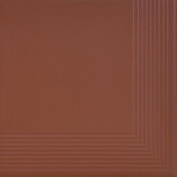 Cerrad, Burgund, CERRAD BURGUND GŁADKA STOPNICA NAROŻNA MAT 30X30 