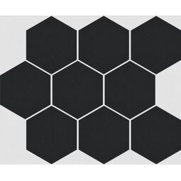 Cerrad - New Design, Cambia, CERRAD CAMBIA BLACK MOZAIKA HEKSAGON LAPPATO REKTYFIKOWANA 27.53X33.4X0.8 