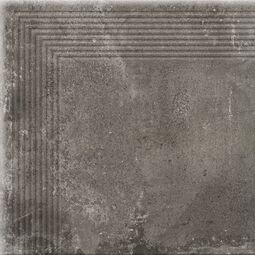 Cerrad - New Design, Piatto, CERRAD PIATTO ANTRACYT STOPNICA NAROŻNA 30X30 