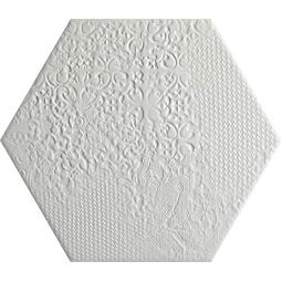 Codicer, Milano Hex25, CODICER MILANO WHITE HEXAGONAL GRES 22X25 