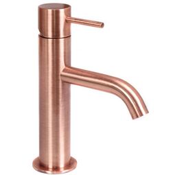 Daniel Rubinetterie, Tokyo, DANIEL RUBINETTERIE TOKYO BATERIA UMYWALKOWA STOJĄCA BEZ KORKA MIEDŹ SZCZOTKOWANA (TX606.64) 