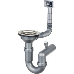 Deante, Akcesoria, DEANTE SYFON DO ZLEWOZMYWAKA STALOWEGO 1-KOMOROWEGO - PRZELEW W KOMORZE 