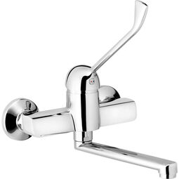 Deante, Corio, DEANTE CORIO BATERIA UMYWALKOWA ŚCIENNA Z DŹWIGNIĄ CLINIC 