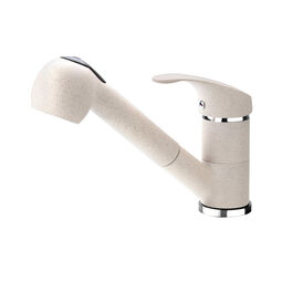 Deante, Pepe, DEANTE PEPE BATERIA KUCHENNA Z WYCIĄGANĄ WYLEWKĄ 